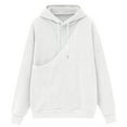 thumbnail image 5 of Dolkfu Corduroy Hoodies Men Pullover Pet Carrier Sweatshirts Loose Kanga Pocket Hooded Men Long Sleeve Shirt M, 5 of 8