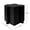 Black + Magnesium Oxide#31B, variant on Modular Puzzle Art Side Table for Indoor Outdoor, Interlocking MGO Table with Convex Edge, Black, 15.75x15.75x17.75 Inches, Buy Singles or Combine for Custom Layouts