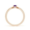 thumbnail image 2 of ANGARA Natural 0.4 Ct. Amethyst Solitaire Ring in 14K Rose Gold for Women (Ring Size: 7), 2 of 10