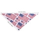 thumbnail image 2 of Toalla Tipo Bandana para La Saliva de Mascotas, Ideal para Perros y Gatos | Pañuelo Triangular Rojo, Blanco y Azul con El Día de La Independencia | Tejido de Poliéster Absorbente | Mantiene a Las Mas, 2 of 5