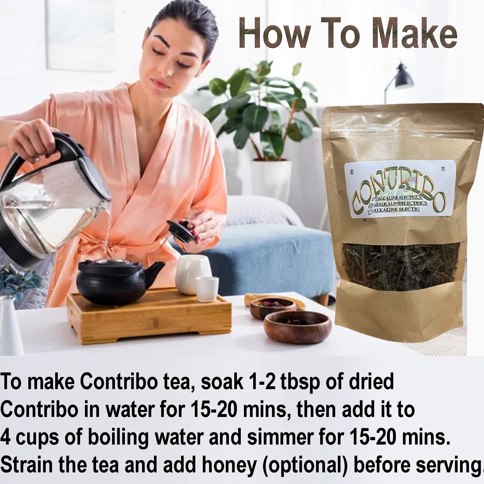 Contribo | Wildrcrafted from Jamaica | Resealable Bag for Freshness | 1oz