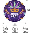 thumbnail image 2 of SKYSONIC Mardi Gras Round Placemats for Dining Table Non-Slip Heat-Resistant Polyester Table Mats 4 pack Washable Table Mats for Kitchen Dining Table Decoration, 2 of 5