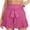 Hot Pink, variant on Staron Women's Casual Elastic Waist Shorts Loose Comfy Solid Color Bandage Tie Drawstring Lounge Pajama Pants Cotton Linen, Black S
