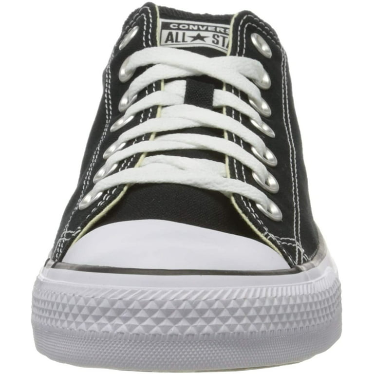 Converse Chuck All Star Canvas Low Top Sneaker, Black/White ,9.5 - Walmart.com
