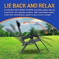thumbnail image 3 of SereneLife  Set of 2 Adjustable Zero Gravity Lounge Chair, Weight Up To 264.6 lbs. (Black), 3 of 6
