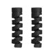 thumbnail image 1 of Spiral Data Line Protector, 2-Pack Silicone Cable Saver - Black, 1 of 5
