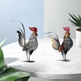 thumbnail image 1 of Xihbxyly Escultura de Gallo Dorado, Obra Creativa de Hierro, Diseño de Cola Desmontable, Pintura Multicolor Vibrante, Decoración para Jardín, Uso Interior y Exterior, Tamaño 41X37X11Cm, 1 of 7