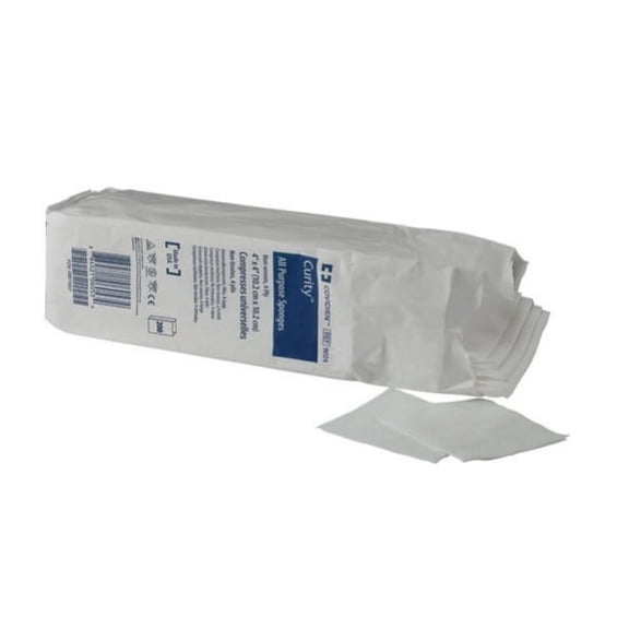 Curity All Purpose Non-sterile Non-woven Sponge 4" X 4", 4-ply Part No. 9024 (200/package)