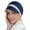 Navy and White, variant on Reversible Newsboy Chemo Hat for Women, KATIA Soft Breathable UPF 50+ Foldable Cap, One Size (Grey and Silver)