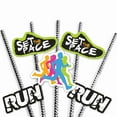 thumbnail image 6 of Big Dot of Happiness Set The Pace - Running - Paper Straw Decor - Track, Cross Country or Marathon Party Striped Decorative Straws - Set of 24, 6 of 7
