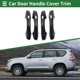 thumbnail image 2 of Recubrimiento de manija de puerta inteligente para 4 puertas Unique Bargains, recubrimiento de manija de puerta lateral, para VW Golf 2013-2020, ABS Fibra de Carbono Negra 1 juego, 2 of 6