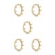 thumbnail image 1 of Guardurnaity Anillo de diamantes de imitación de aleación, joyería para nudillos de mano, suministros para novia, oro Type2 NO2, 1 of 6