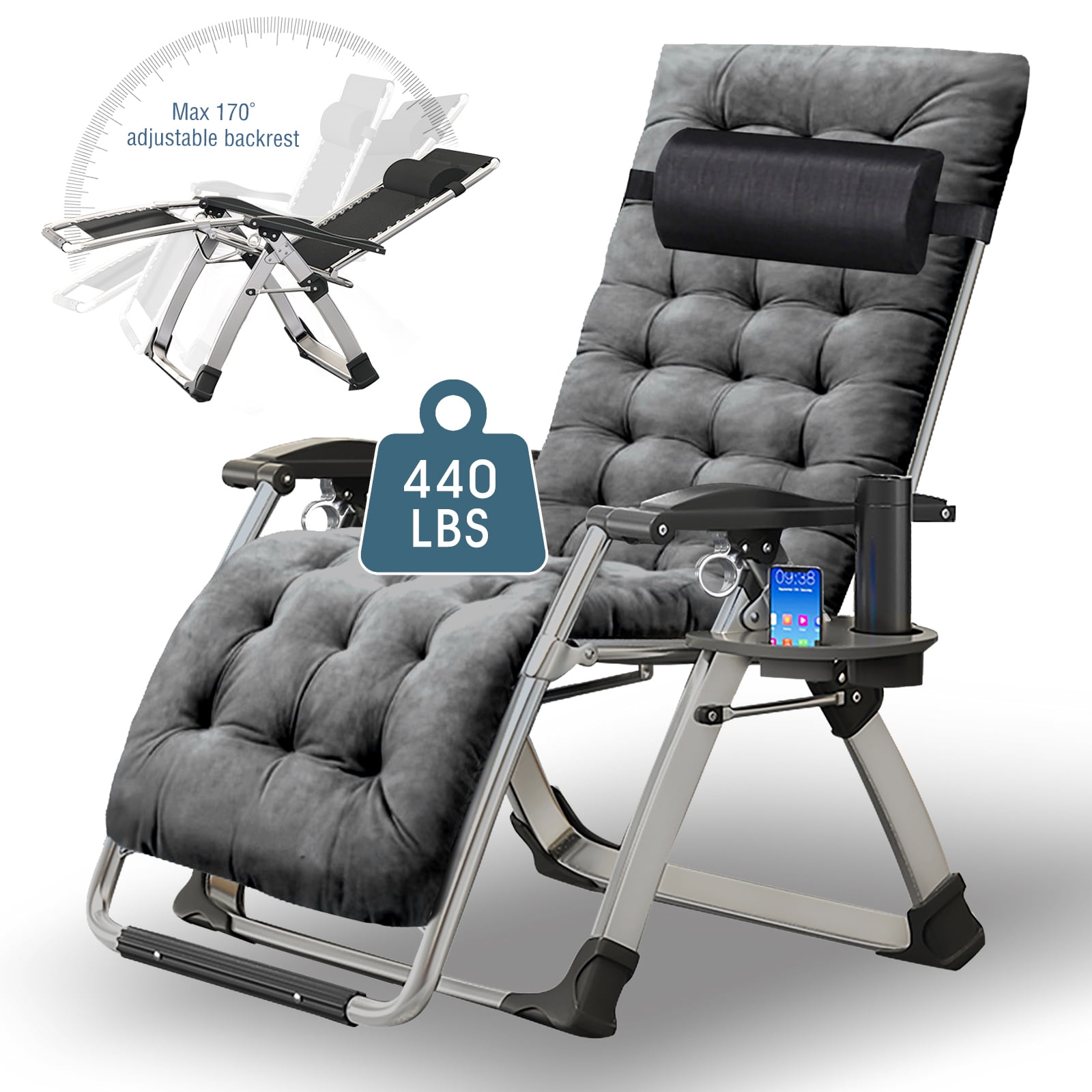 Slsy Zero Gravity Chair, Premium Lawn Recliner Folding Portable Chaise ...