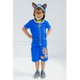 thumbnail image 4 of Paw Patrol Chase Little Boy Girl Kids Cosplay T-Shirt and Bike Shorts French Terry Outfit Set 7-8, 4 of 5