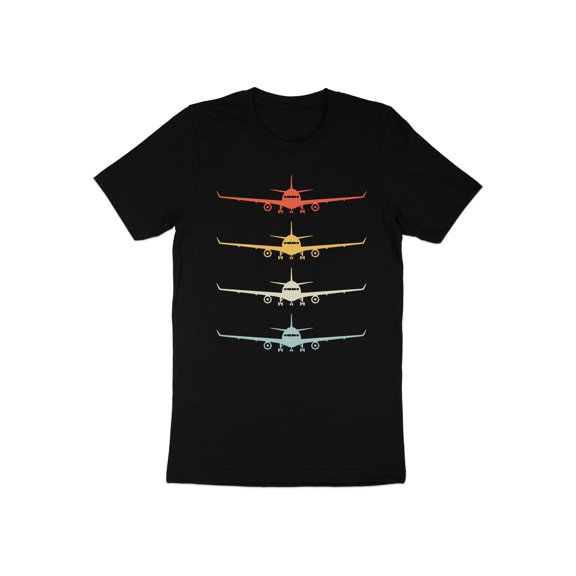 Airplane Airliner Plane Pilot Aviation Vacation Travel Gift T-Shirt Flying Airplane Birthday Holiday Travel Presents Men Women Kids Tshirt