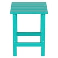 thumbnail image 4 of Polytrends  Laguna Hdpe All Weather Outdoor Patio Square Side Table Turquoise, 4 of 7
