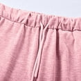 thumbnail image 6 of Jacenvly Womens Sweatpants Solid Soft Warm Tracksuits Suit Crewneck Pocket Pullover Elastic Waisted Sweatpants Loose Casual 2-Piece Sets Pink, 6 of 7