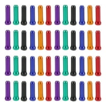 HOMEMAXS 48pcs Aluminum Cable End Caps For Bicycle Brake And Gear Cables Ideal For Road And Mountain Bikes Bike Cable Tips Set