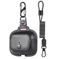 thumbnail image 1 of Étui de Recharge Compatible avec Airpods Pro, Étui à Rabat en Cuir avec Long Cordon Noir, 1 of 5
