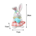thumbnail image 4 of VONKY Cute Rabbit Figurine Decorative Ornament Art for Anniversary Office Decor Female, 4 of 9