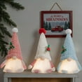 thumbnail image 4 of 3 Pack Lighted Christmas Gnomes,Handmade Plush Santa Gnome, LED Light Up Scandinavian Swedish Tomte Toy Holiday Present, Battery Operated Xmas Gifts Winter Mantle Tabletop Decor, 4 of 9