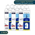 thumbnail image 1 of Etiquetas para Equipaje de Crucero ComfiTime Bolsa de 6 Etiquetas Transparentes e Impermeables, 1 of 1