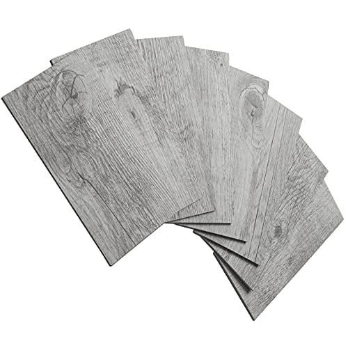 AULIGET 100 Piece Peel and Stick Backsplash PVC Tile, 3 Inch x 6 Inch Dover Gray Stick on Tiles for Backsplash Kitchen, Bathroom, Laundry Room, Camper, Fireplace