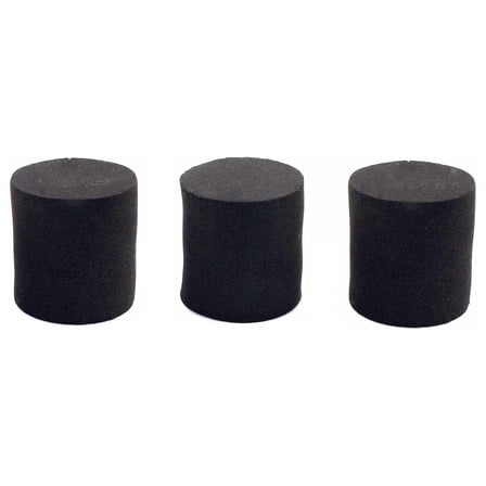 1.25" Cylinder Tip - Low Profile Staff/Sword Neoprene Safety Tip - 3 Pieces
