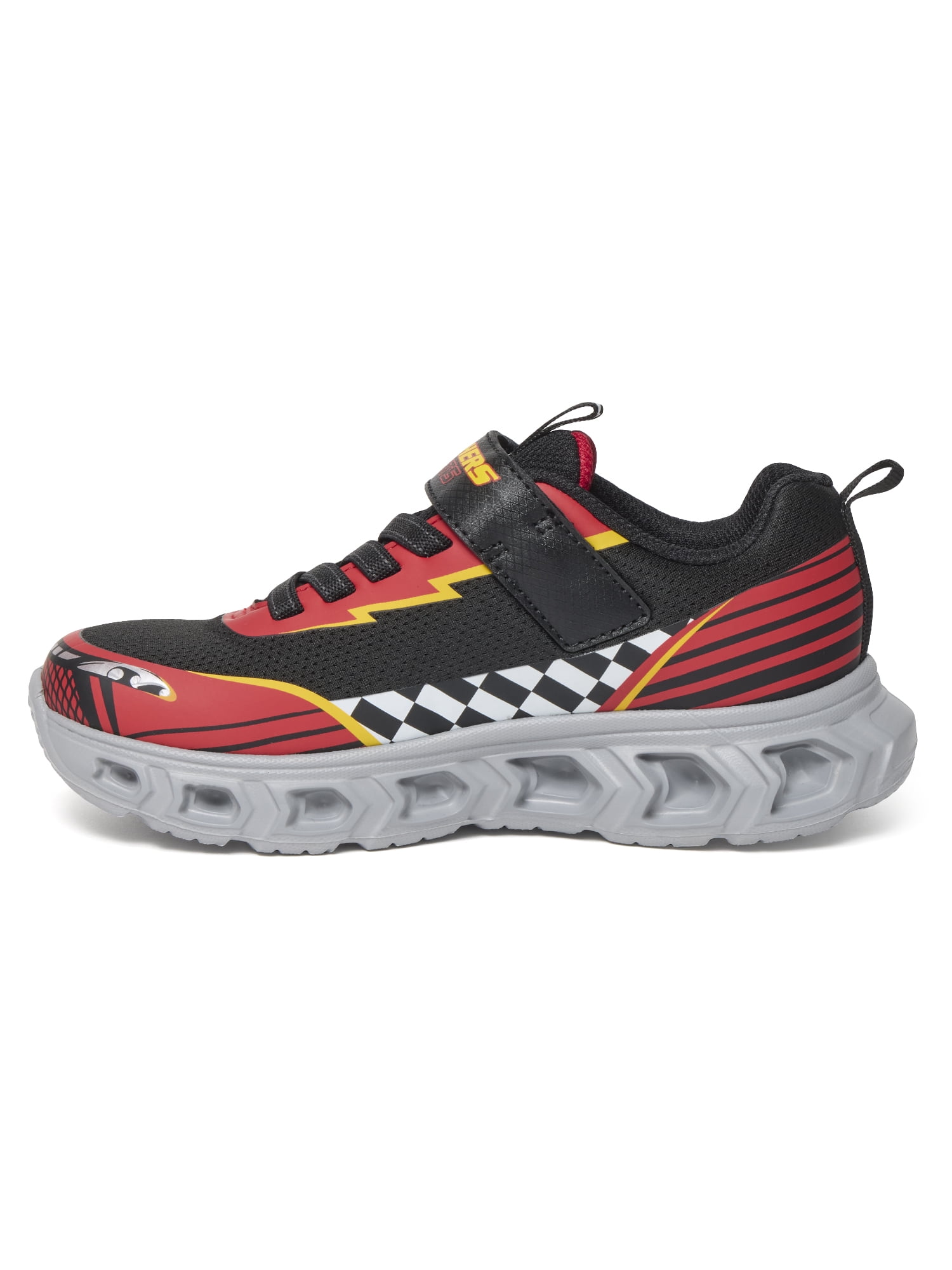 Skechers Boys Elix-Light Up Velcro Strap Sneakers