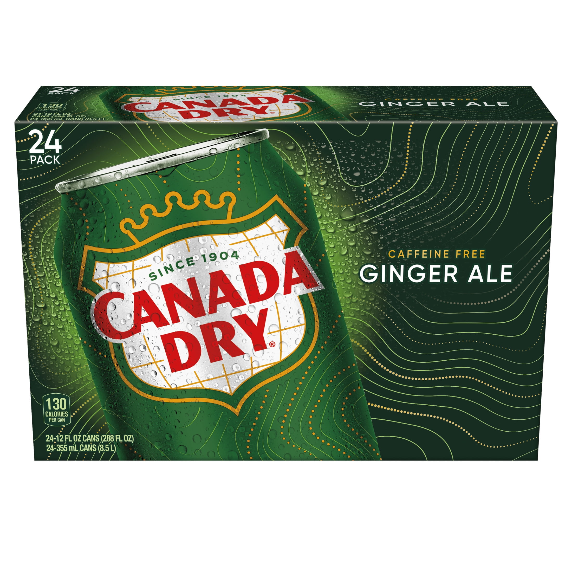 Canada Dry Caffeine-Free Ginger Ale, 12 Fl. Oz., 24 Count