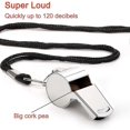 thumbnail image 2 of Stainless Steel Super Loud Sports Whistle With Lanyard, 2 of 5