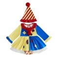 thumbnail image 4 of Bigetiay Baby Girl Halloween Outfit Clown Dress Outfit Bodysuit Hat Jumpsuit Party Dress Romper, Size 9-12 Months, 4 of 4