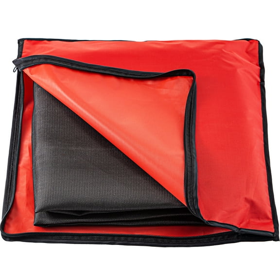 KFFKFF Black Welding Blanket, 8 x 10 Ft, Portable and Fire Resistant, Comes with a Carry Bag, Ideal for Welding and Thermal Insulation Purposes