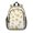Geometric Leaf White, variant on Geometric Triangle Beige Pattern Backpack for School, Cute School Bag with Adjustable Shoulder Straps and Padded Back, 15"x11.42"x5.5"