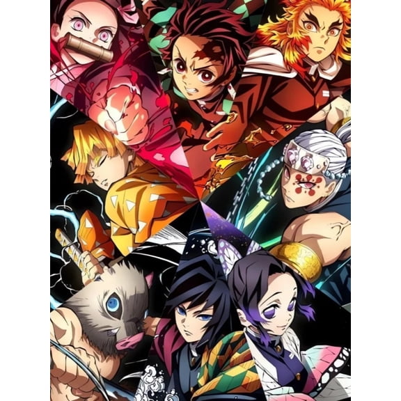 Anime Full Round Diamond Painting Kit DIY Crystal Diamond Art Wall Decor Gift.12 x 16 inch.