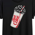 thumbnail image 3 of Diet Coke - Heart Bubbles - Women's Oversized T-Shirt, 3 of 5