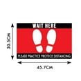 thumbnail image 4 of Amdohai Antiskid Sticker Floor Sign Floor Decal Wait Here, 4 of 7