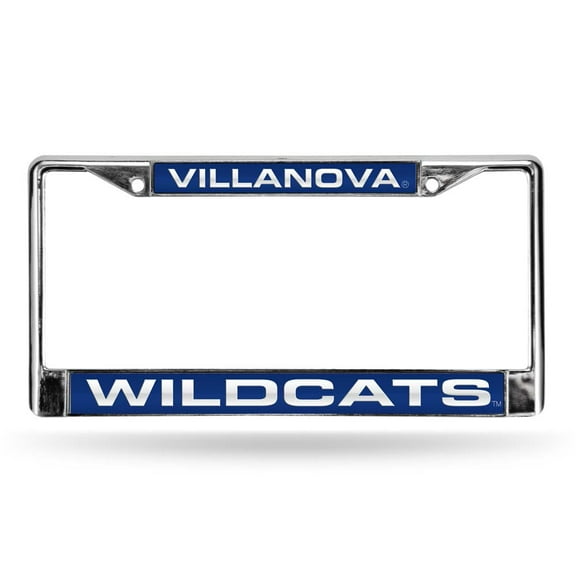 Villanova Wildcats Chrome Metal Laser Cut License Plate Frame