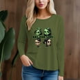 thumbnail image 4 of Women's 300g 100% Cotton Character Head Pattern  Long Sleeve T-Shirt, 4 of 12
