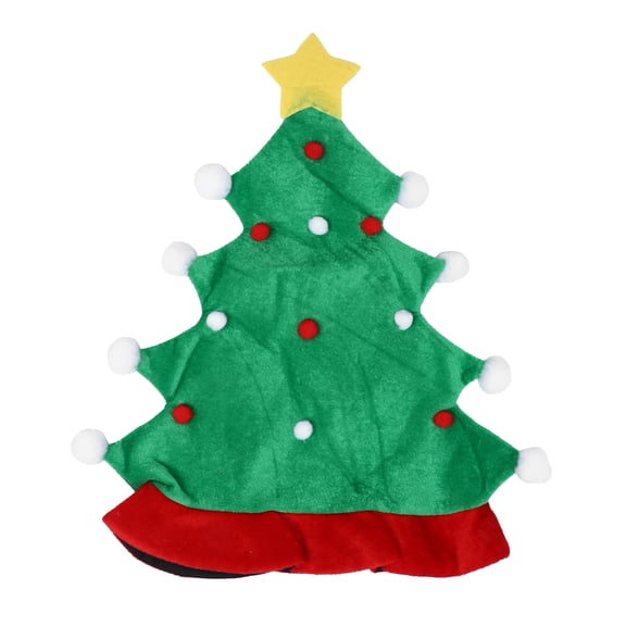 LABSERRON Green Christmas Tree Shaped Hat Party Prop for Holiday Celebrations and Festive Gatherings
