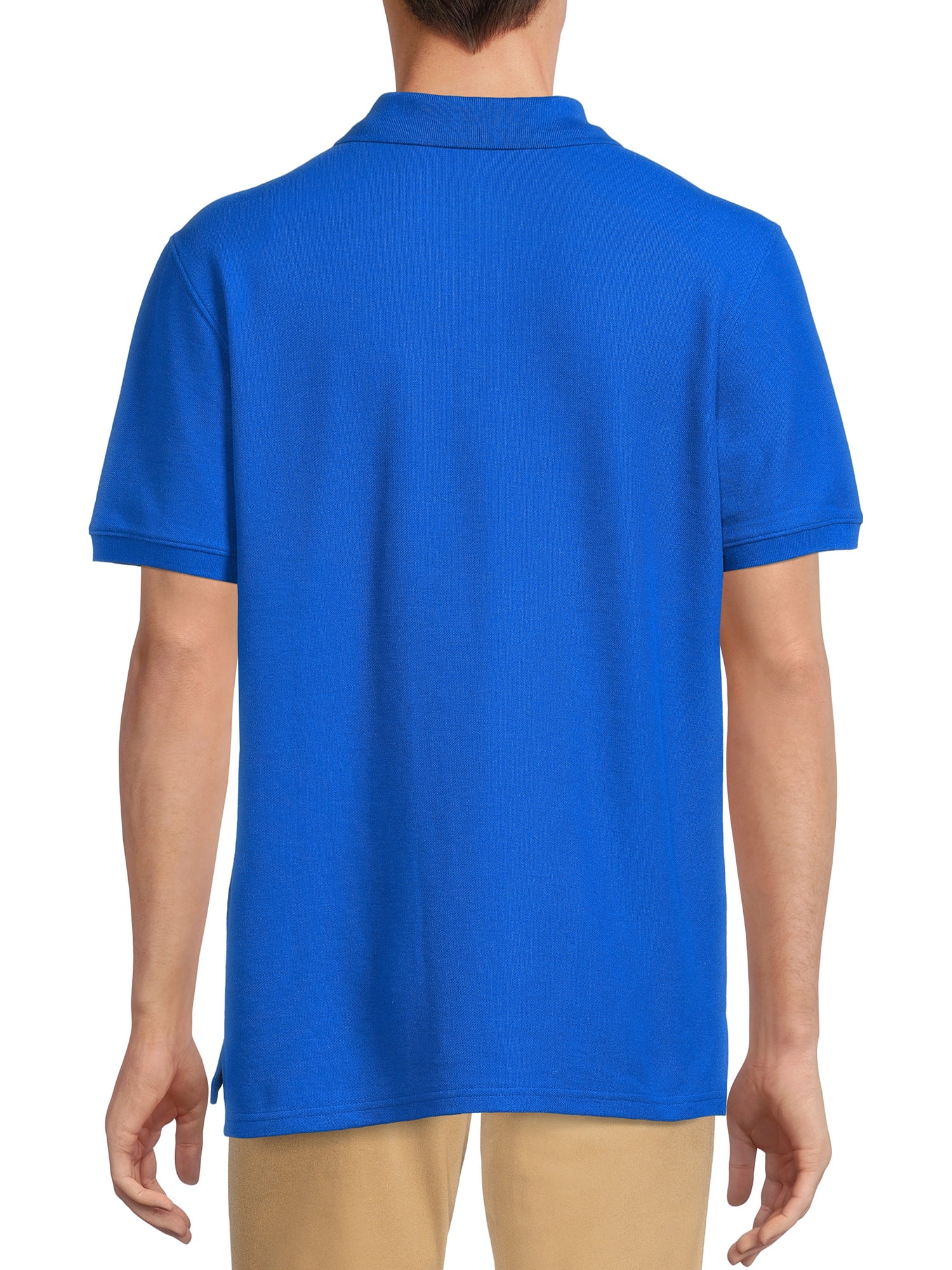 Wonder Nation Young Mens School Uniform Short Sleeve Pique Polo Shirt, Sizes S-XL