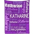 thumbnail image 3 of Personalized Blankets with Name Custom Blanket for Adult Kids Baby Customized Blanket Monogrammed Blankets Gifts for Women Men Girls Boys, 3 of 6