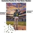 thumbnail image 2 of Wooden Jigsaw Puzzles for Adults - Custom Name and Number on (Chicago) Baseball Player Art Photo - 300 500 1000PCS Puzzles Game Home Wall Decor, 2 of 5