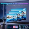 thumbnail image 4 of Proyector 4K, Mini Proyector Portatil con Android, Proyector igente 200 ANSI WiFi 6 y BT5.4, Corrección Automática, 270° Giro y 130" Pantalla, Sonido HIFI - Cine Portátil en Casa y Exterior, 4 of 5