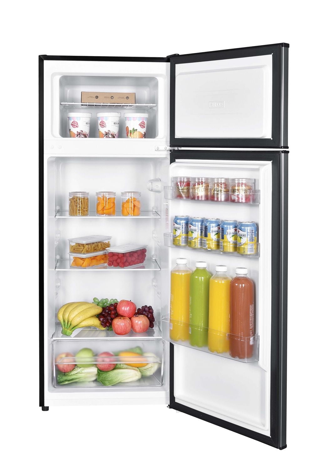 Danby DPF074B2BSLDB-6 7.4 cu. ft. Apartment Size Fridge Top Mount in Stainless Steel
