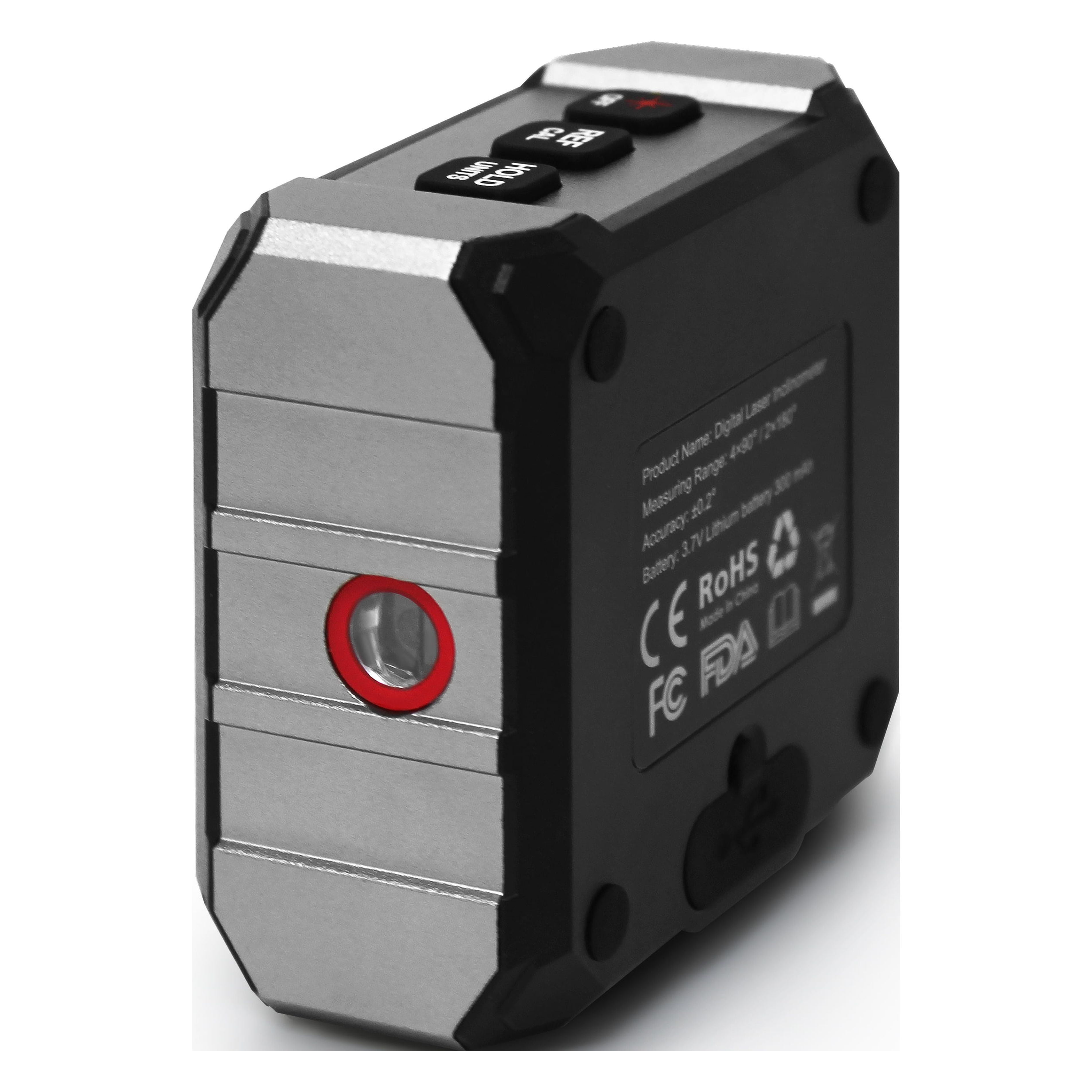 Laser Angle Finder 2 in 1 laser level and digital angle finder - combine line laser leveler and digital angle gauge into one - large LCD screen with backlighting - magnetic attachment base