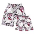 thumbnail image 3 of Sanrio hellokitty verano suelto playa pareja modelos pantalones cortos cientos de tendencia ocio dormir pantalones cortos y2k lindos pantalones de casa, 3 of 5