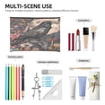 thumbnail image 4 of Hirioo Moonlit Crow Blossoms for Paper Reusable Cosmetic Bag Zipper Encouragement Travel Pouch Toiletry Bag for Women Girls, 4 of 7