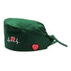 Mnycxen Fashion Printed Button Work Hat Casual Unisex Scrub Cap