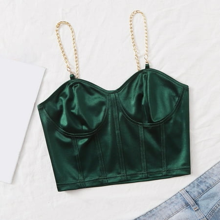 Wycnly Summer Saving Clearance Camisole for Women Womens Summer Tops Going out Sexy Silky Satin Corset Spaghetti Strap Tops Fashion Solid Sleeveless T Shirts Girls Sleeveless Shirt